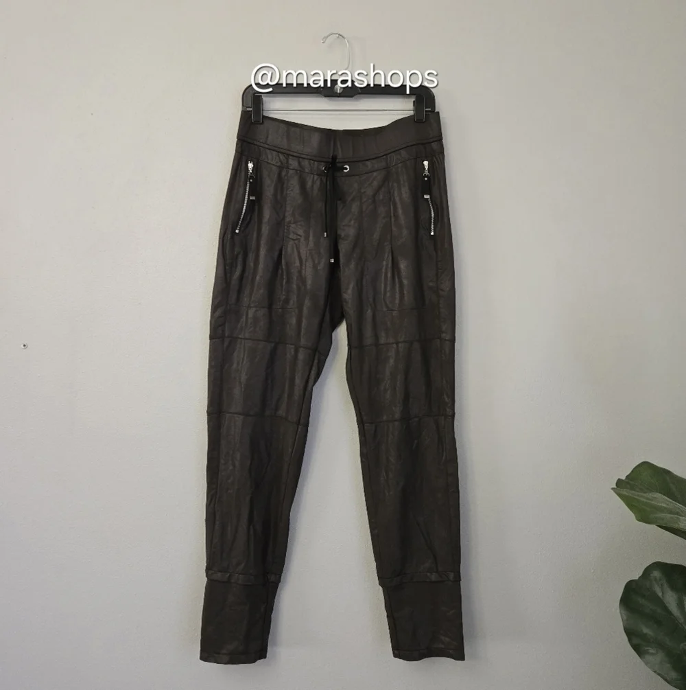 Raffaello Rossi Candy Vegan Leather Jogger Dark Brown